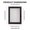 Rich Dark Brown Wood Shadow Box Frame with Acrylic Front - White Suede Backing, 30 Sizes